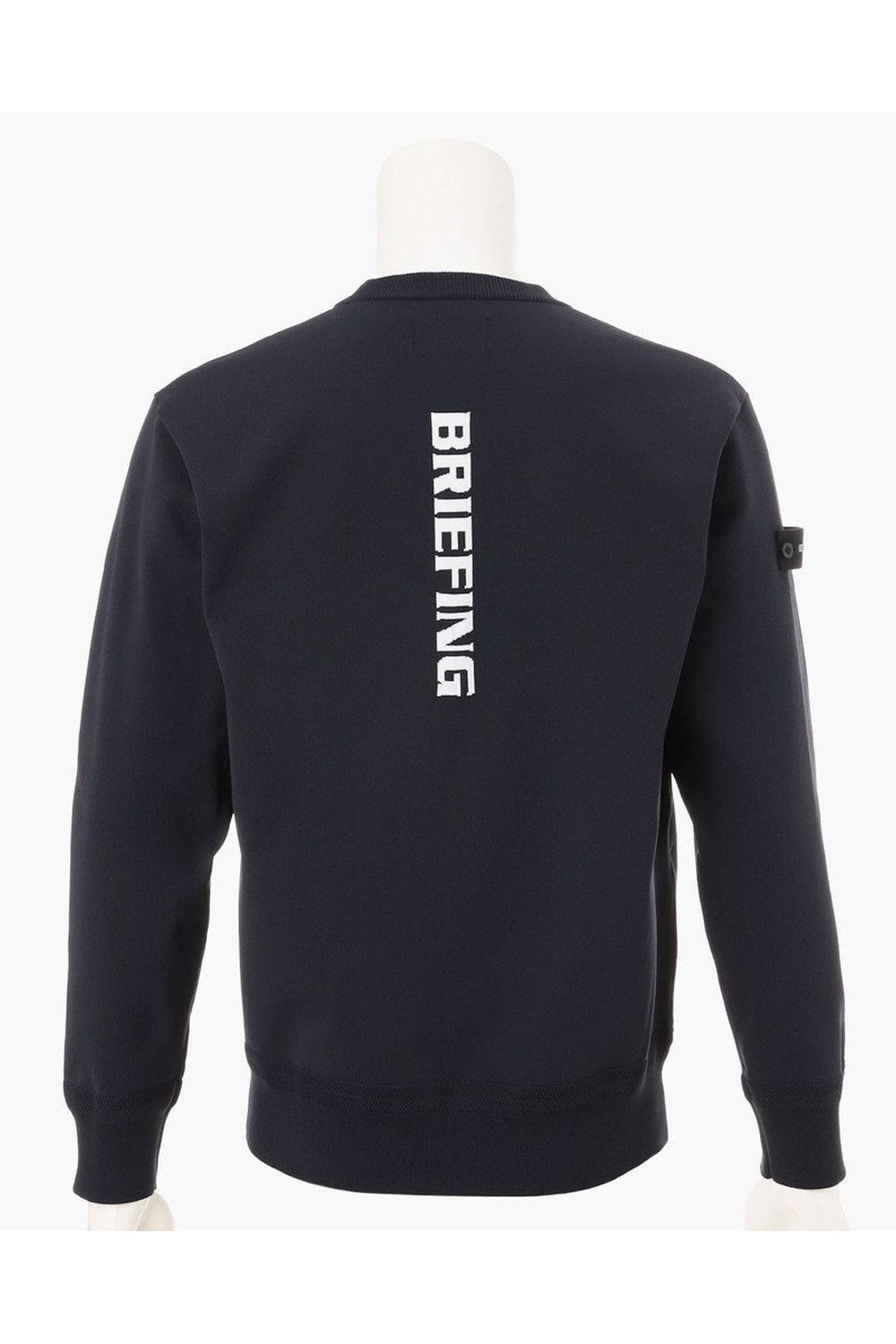 【26AW】 MEN’S PLANE KNIT CREWNECK / ブランドロゴ クルーネックニット (ネイビー)