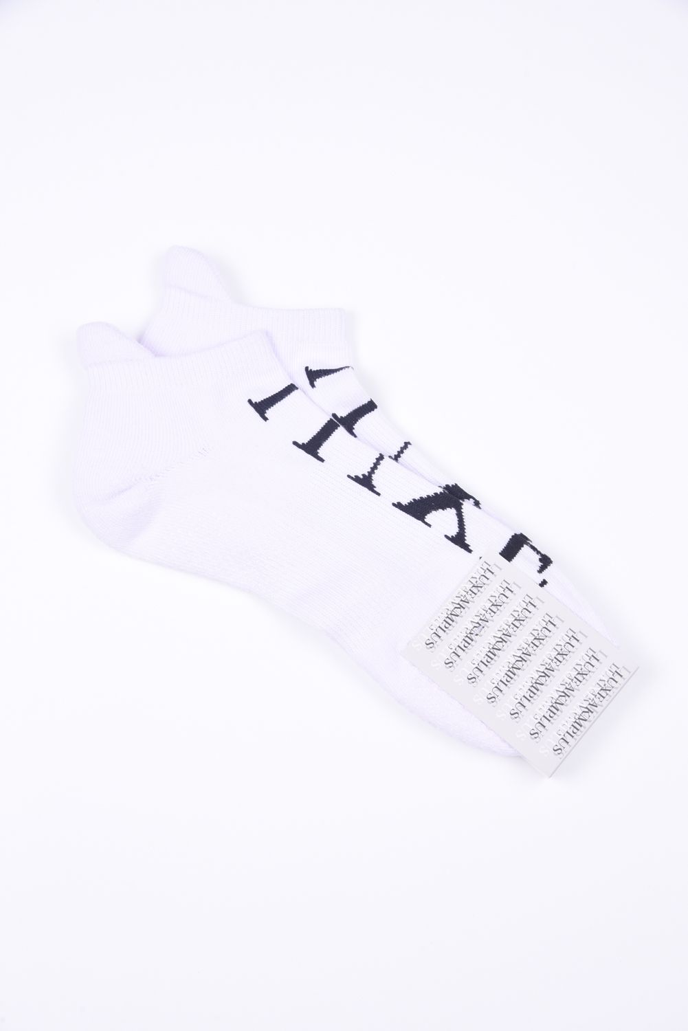 LUXE LOGO SOCKS / ブランドロゴ ソックス (ホワイト)