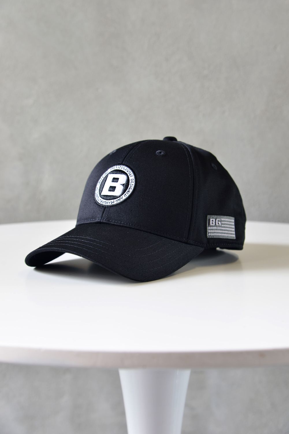 【GOSSIP GOLF別注】 B-MARK CIRCLE LOGO CAP / サークルロゴ シルバー刺繍 キャップ (ブラック)