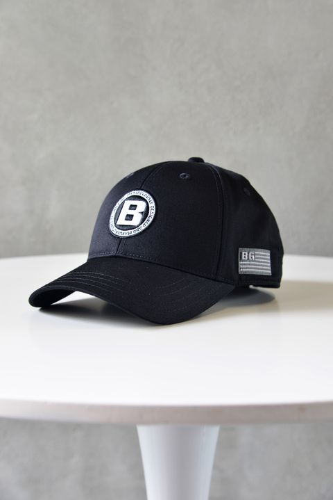 【GOSSIP GOLF別注】 B-MARK CIRCLE LOGO CAP / サークルロゴ シルバー刺繍 キャップ (ブラック)