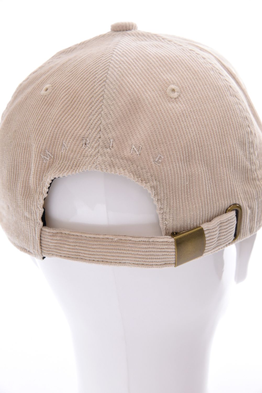 【26AW】 METAL LOGO CORDUROY CAP / WAVEメタルプレート コーデュロイキャップ (ベージュ)