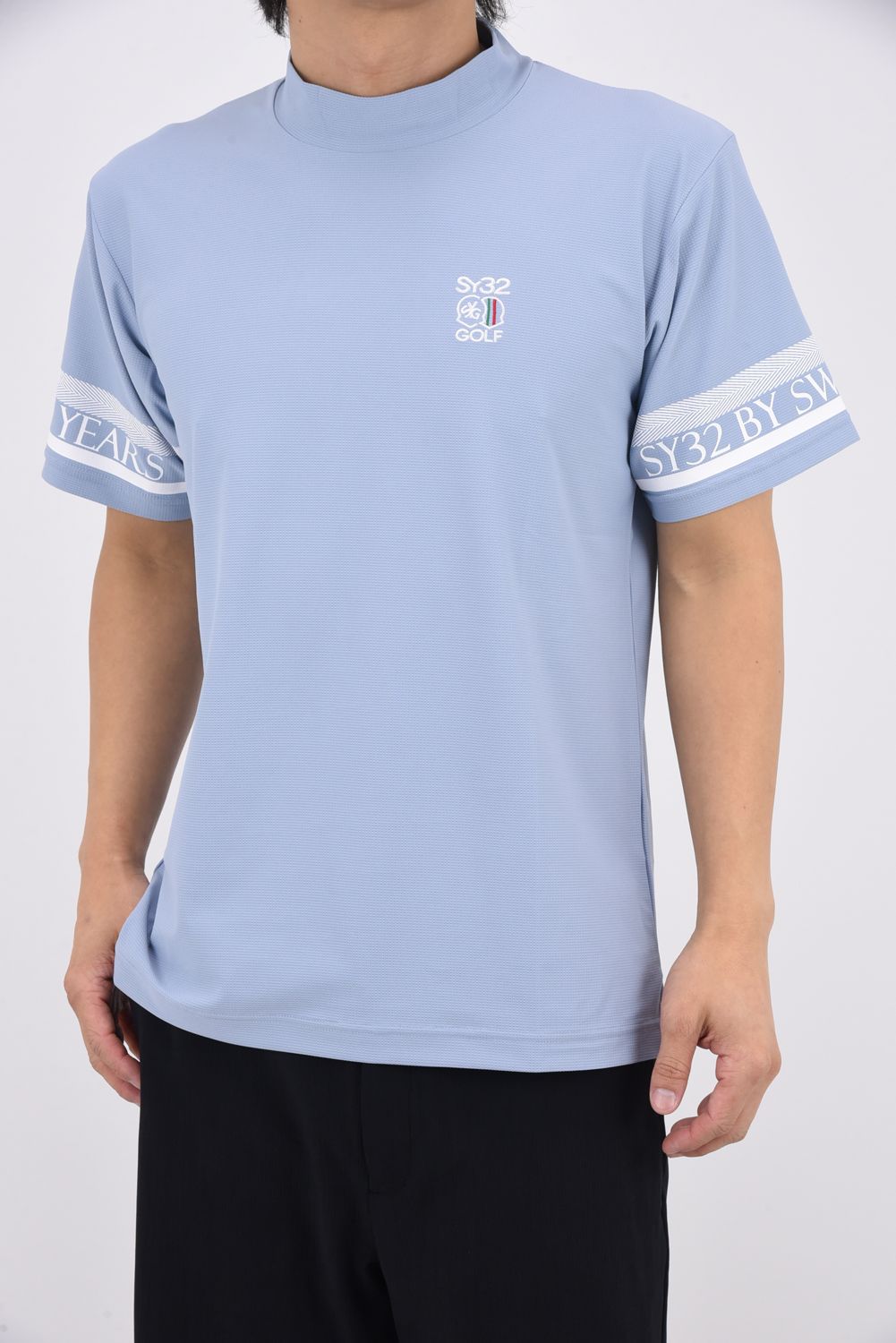 SY32 by SWEET YEARS GOLF - 【26SS】 SLEEVE LOGO MOCK / ストレッチ