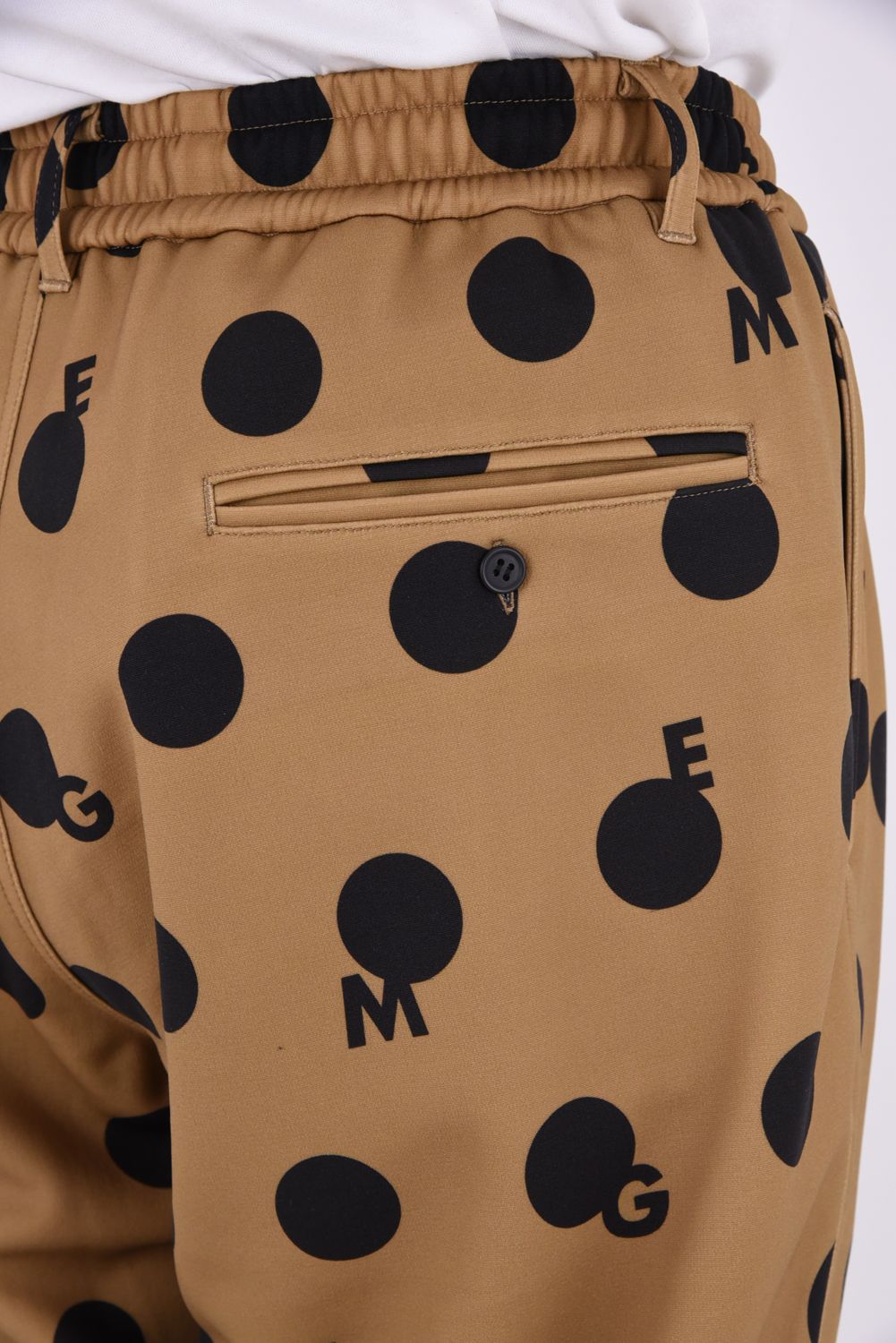 【26AW】 ORIGINAL PRINT DOT PANT / ドット柄プリント テーパードパンツ (ベージュ)