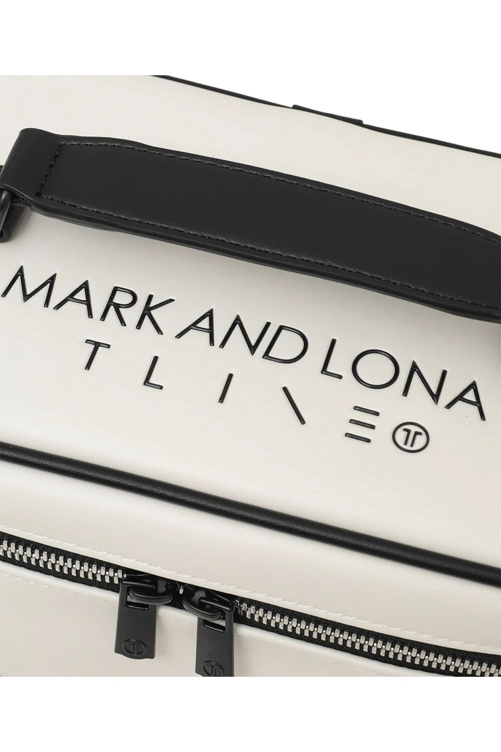 【26SS】【T-LINE】 VELOCITY VANITY BAG / モノトーン シンセティックレザー バニティバッグ (ホワイト)