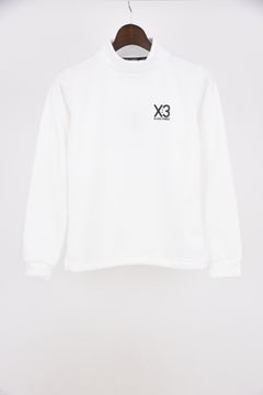 【25AW】【レディース】 KI-XXX THREE BACK LINE LOGO LONG SLEEVE HIGH NECK / バック ライン ロゴ 長袖 ハイネック (ホワイト)