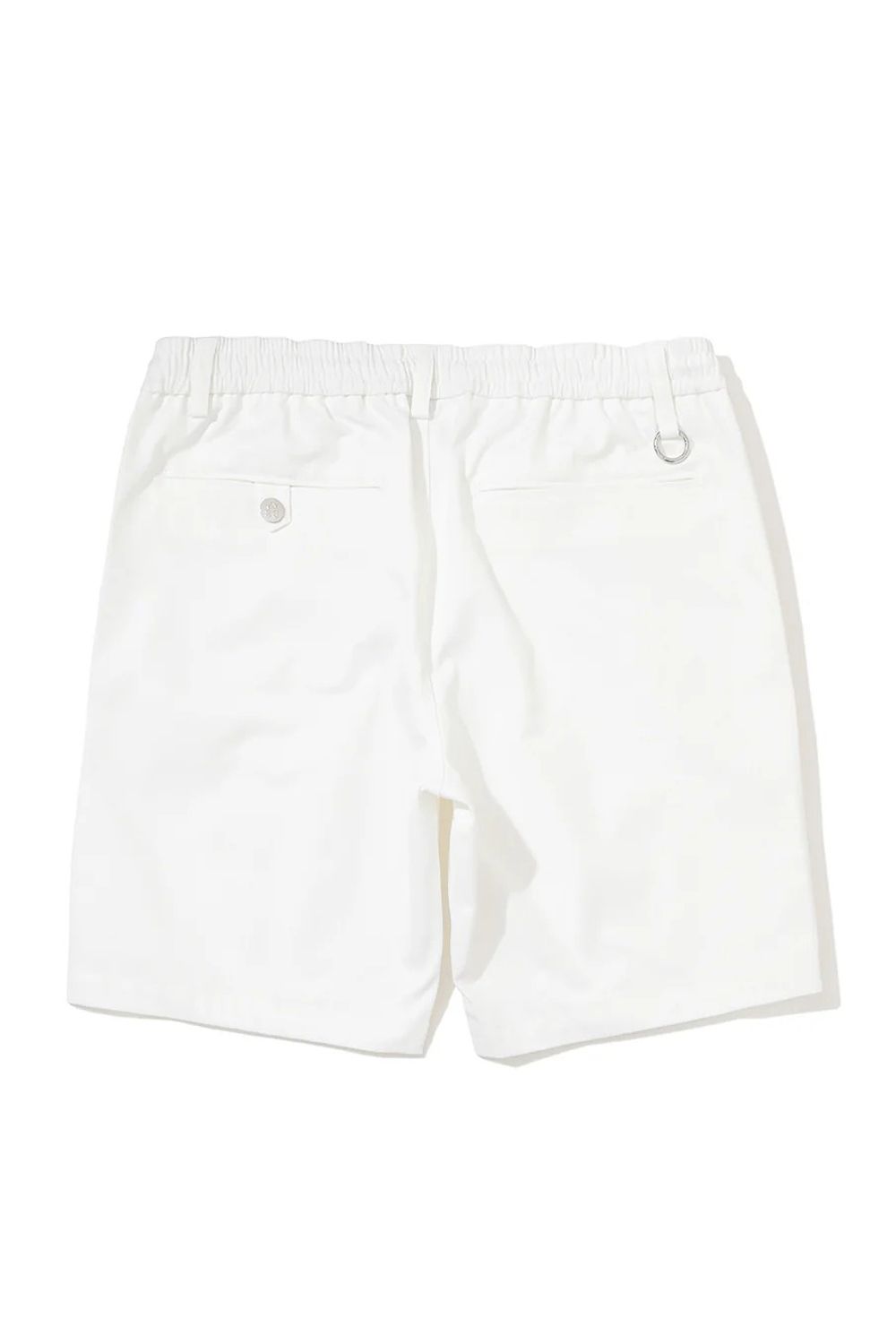 【26SS】 QUADRA PERFORMANCE TWILL GOLF SHORTS / ポリエステルツイル アイアンスカルロゴ刺繍 ショートパンツ (ホワイト)