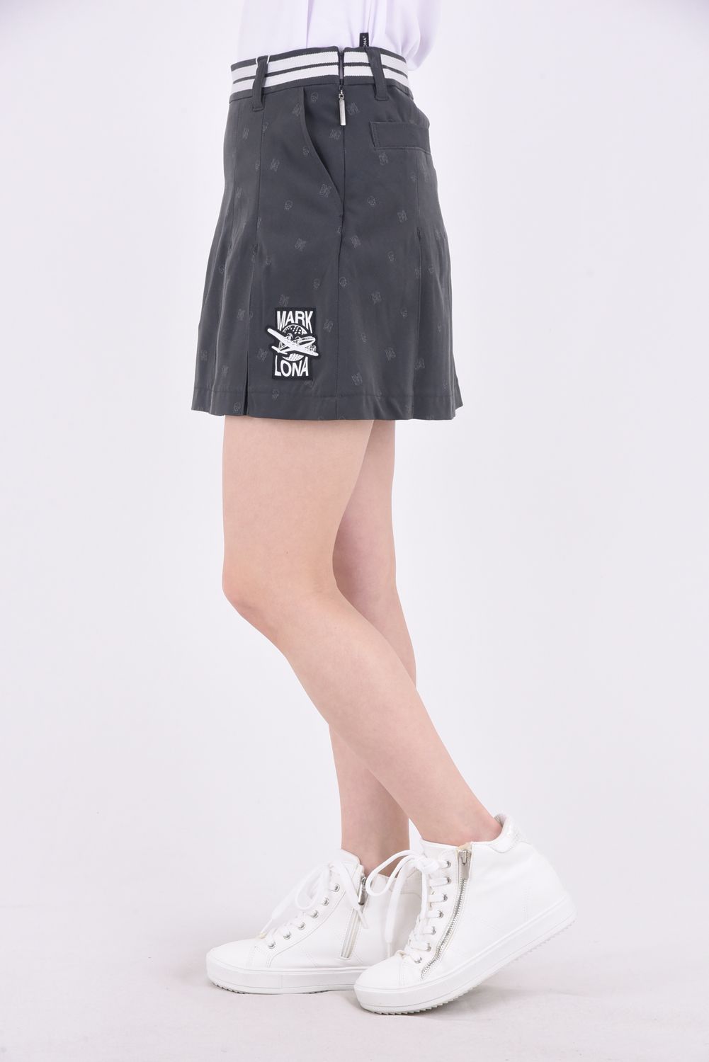 【レディース】 Enigma Pleats Skirt / エニグマ プリーツスカート(インナーパンツ付き) (チャコール)