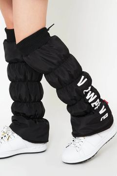 【レディース】 VL LEG WARMER / ブランドロゴ 中綿入りレッグウォーマー (ブラック)