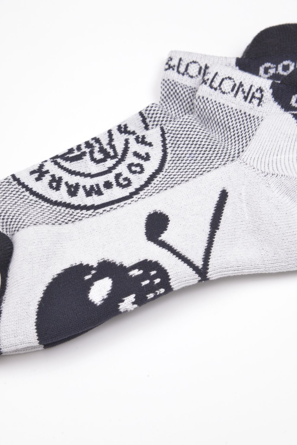 【26AW】【レディース】 CIRCLE ICON SNEAKER SOCKS / ジャパンメイド サークルスカルジャカード スニーカー丈 ローソックス (ホワイト)
