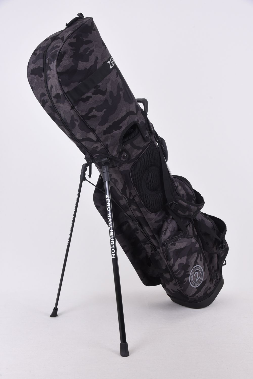 【銀行振込・代金引換不可】【返品・交換不可】【1000Dコーデュラナイロン】 Stand Bag ZHG-CB1 / スタンドタイプ キャディバッグ ブラックカモ