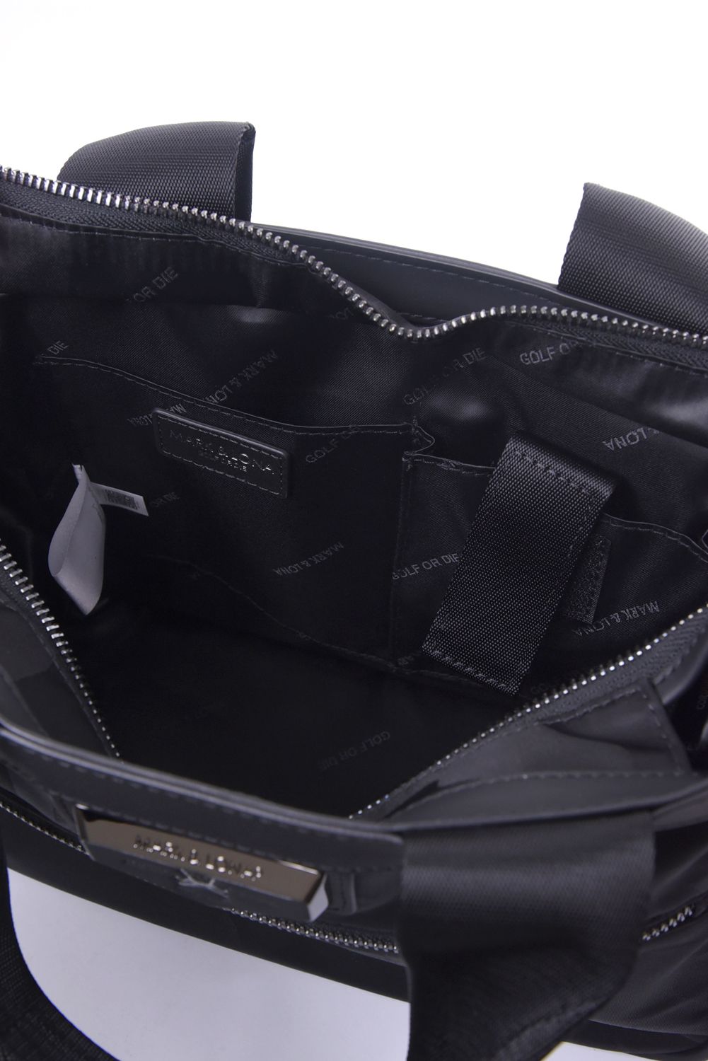 PREMIUM GAUGE CART BAG / コーデュラナイロン レザーパイピング オリジナルカモジャカード カートバッグ (ブラック)