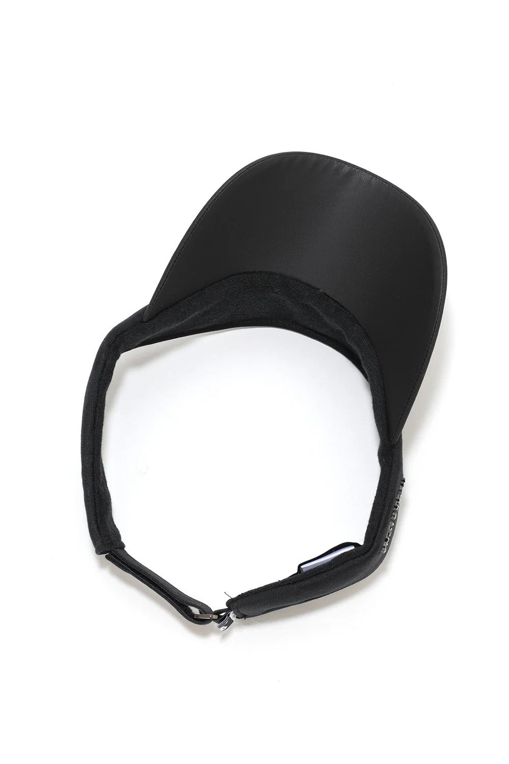 【26SS】 GAUGE CAMO LEATHER TRIM VISOR / カモフラージュパターン 異素材切り替え メタルプレート サンバイザー (ブラック)