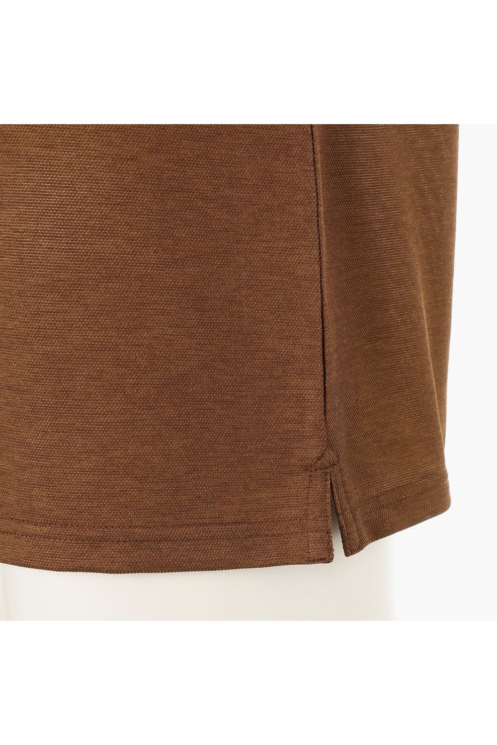【26SS】 MEN'S LINEN-T WC SHIRT / リネンタッチ ワイドカラーポロシャツ (ブラウン)