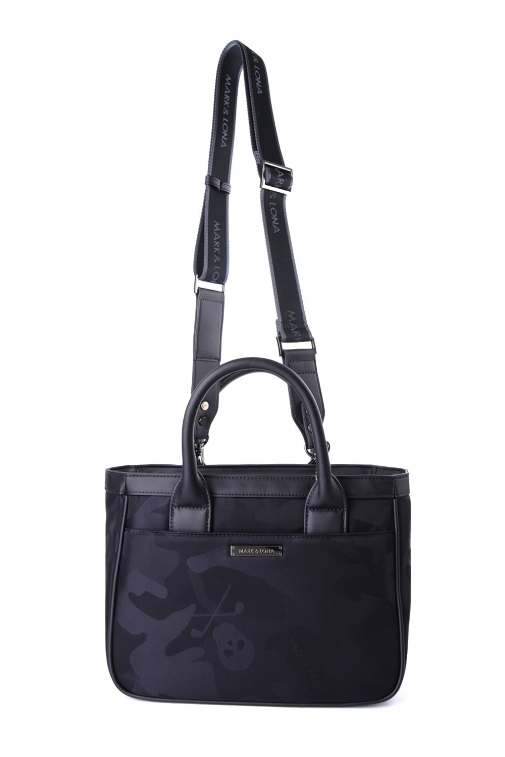 【26AW】 PREMIUM GAUGE CART BAG / コーデュラナイロン シンセティックレザー スカルカモジャカード 2WAYカートバッグ (ブラック)