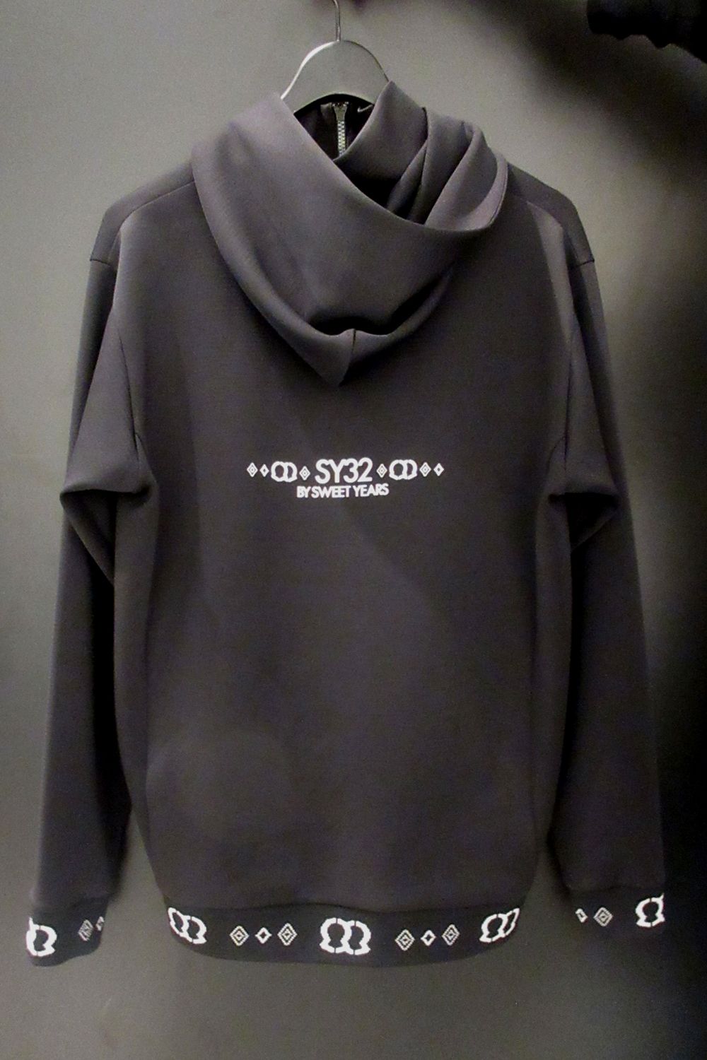 【26AW】 DOUBLE MESH KNIT HOODIE / メッシュ ニット パーカー (ブラック) (10月上旬入荷予定）