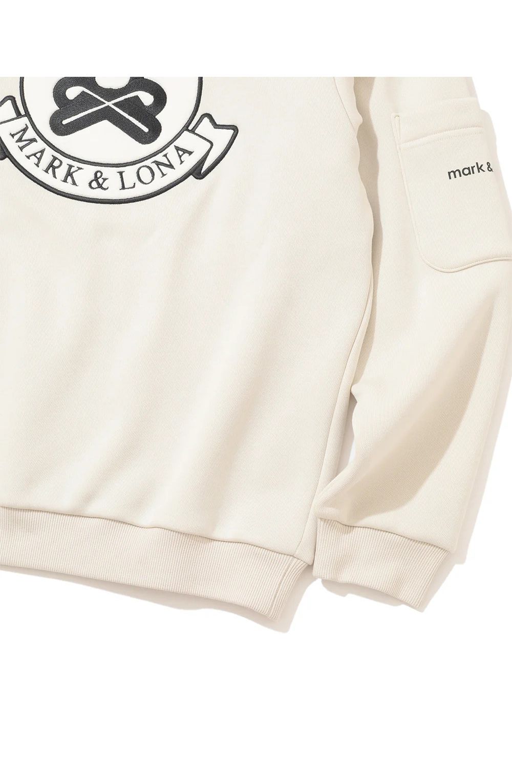 【2025AW】 PULLOVER / 裏フリース スウェット素材 ブランクスカル刺繍 プルオーバー (オフホワイト)