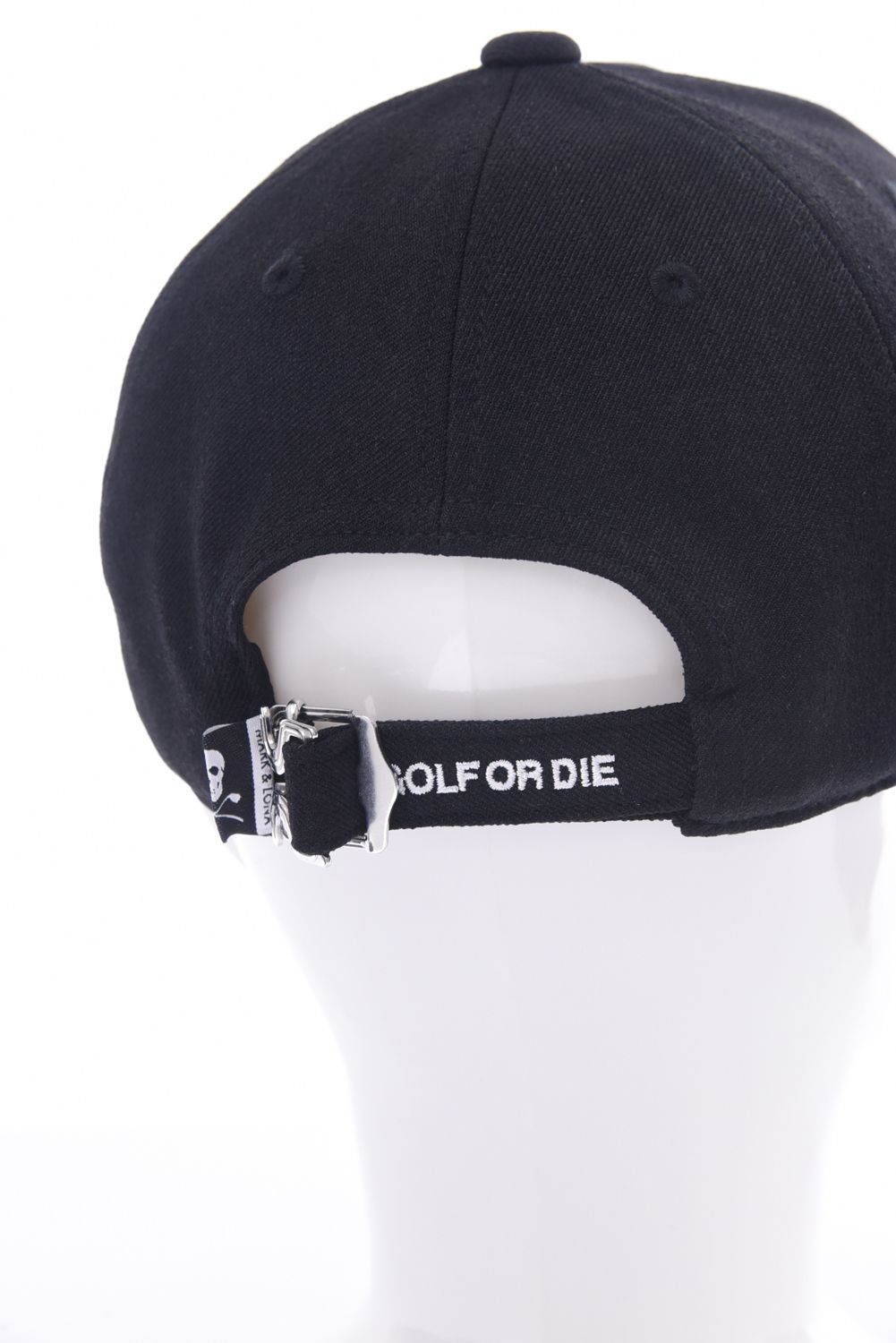 SPECTRA WOOLY 6P CAP / ブランクスカル3Dロゴ刺繍 ベースボールキャップ (ブラック)