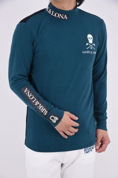 ICON MICRO FLEECE INNER / マイクロフリース素材 ブランドロゴ モックネックインナー (グリーン)
