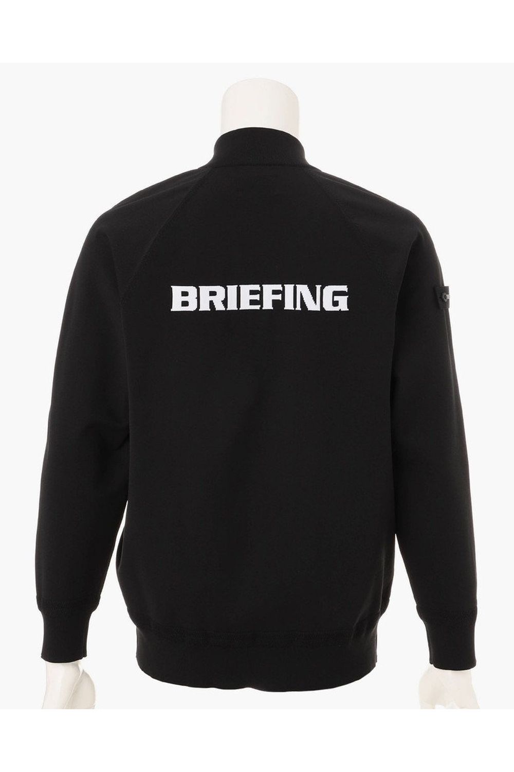 【26AW】 MEN’S PLANE KNIT HALFZIP / BGロゴ ハーフジップニット (ブラック)