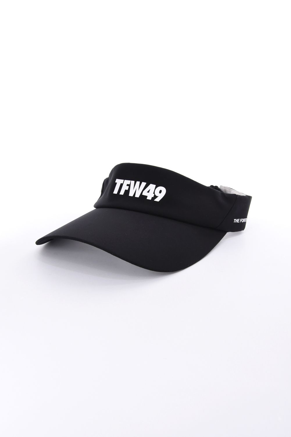 TAFFETA SUN VISOR / ブランドロゴ サンバイザー (ブラック)