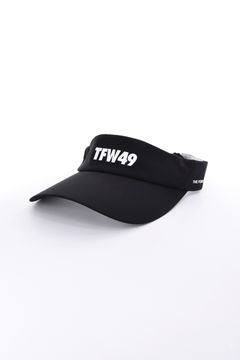 TAFFETA SUN VISOR / ブランドロゴ サンバイザー (ブラック)