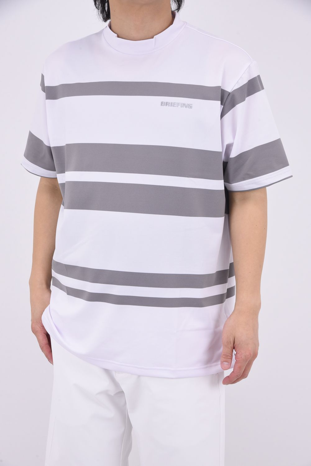 BRIEFING - 【25SS】 MEN'S PANEL STRIPE HIGHNECK / パネル