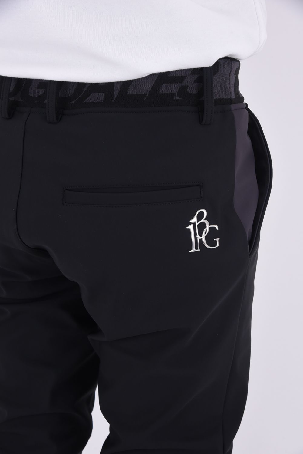 113 GOLF TRACK PANTS / ハイゲージトリコット トラックパンツ (ブラック)
