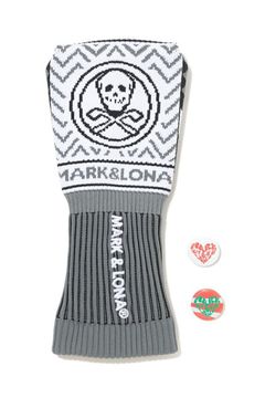ROMEO MALLET PUTTER COVER / フォークロアパターン ニット マレットタイプ パターカバー (グレー)