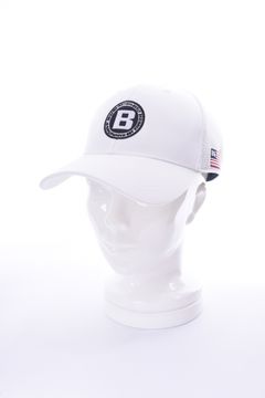 MENS MESH CAP FLEX FIT / サークルロゴ メッシュキャップ ホワイト
