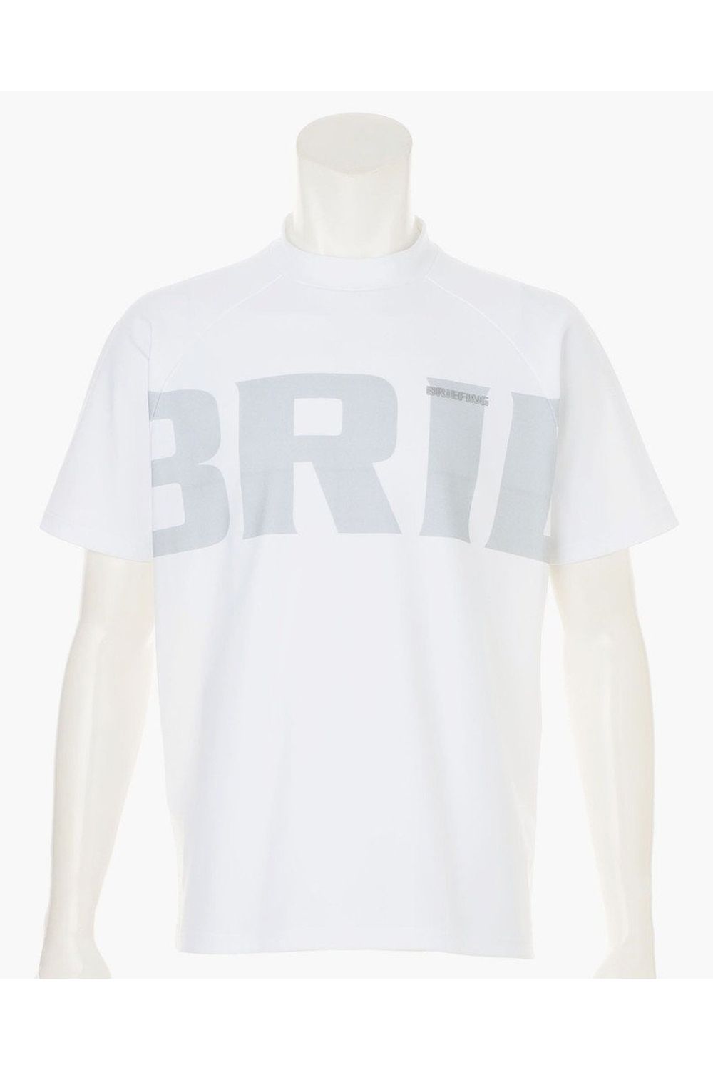 【26SS】 MEN’S BIG BEAT HIGHNECK / ビッグロゴ リラックスフィット モックネックTシャツ (ホワイト)