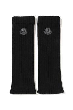 THERMOMIX KNIT LEG WARMERS / ブランドロゴ刺繍 ニットレッグウォーマー (ブラック)