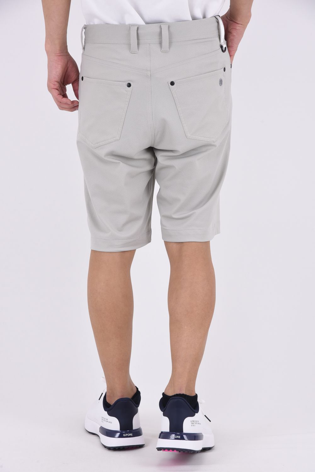 【26SS】 MEN'S MESH 5-POCKETS SHORT PANTS / トリコットメッシュ 5ポケット ショートパンツ (ライトグレー)