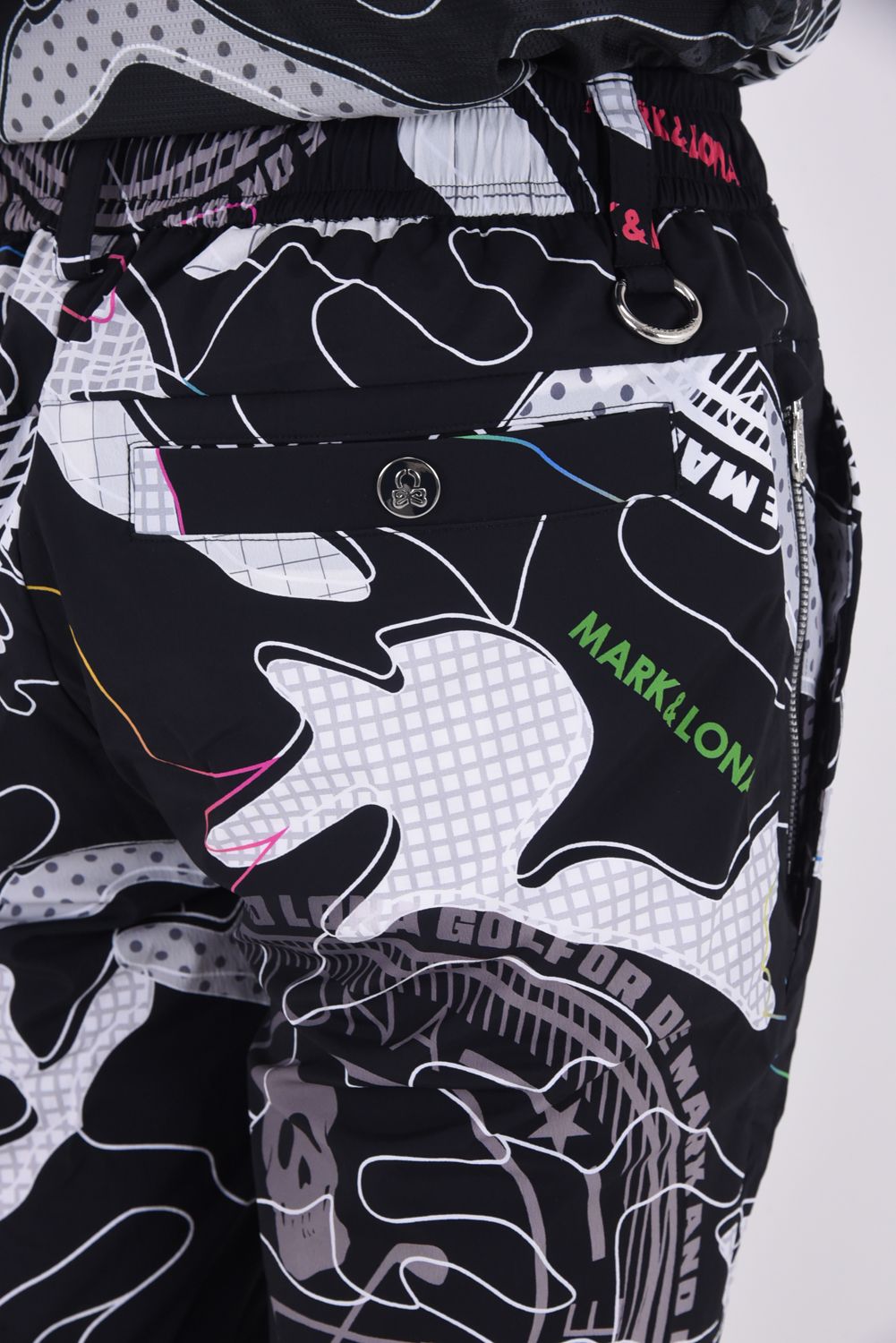 【2026SS 木村拓哉さん着用 VOL.4】 AXON CAMO PERFORMANCE SHORTS / 軽量ナイロンタフタ カモフラージュプリント ショートパンツ (ブラック)