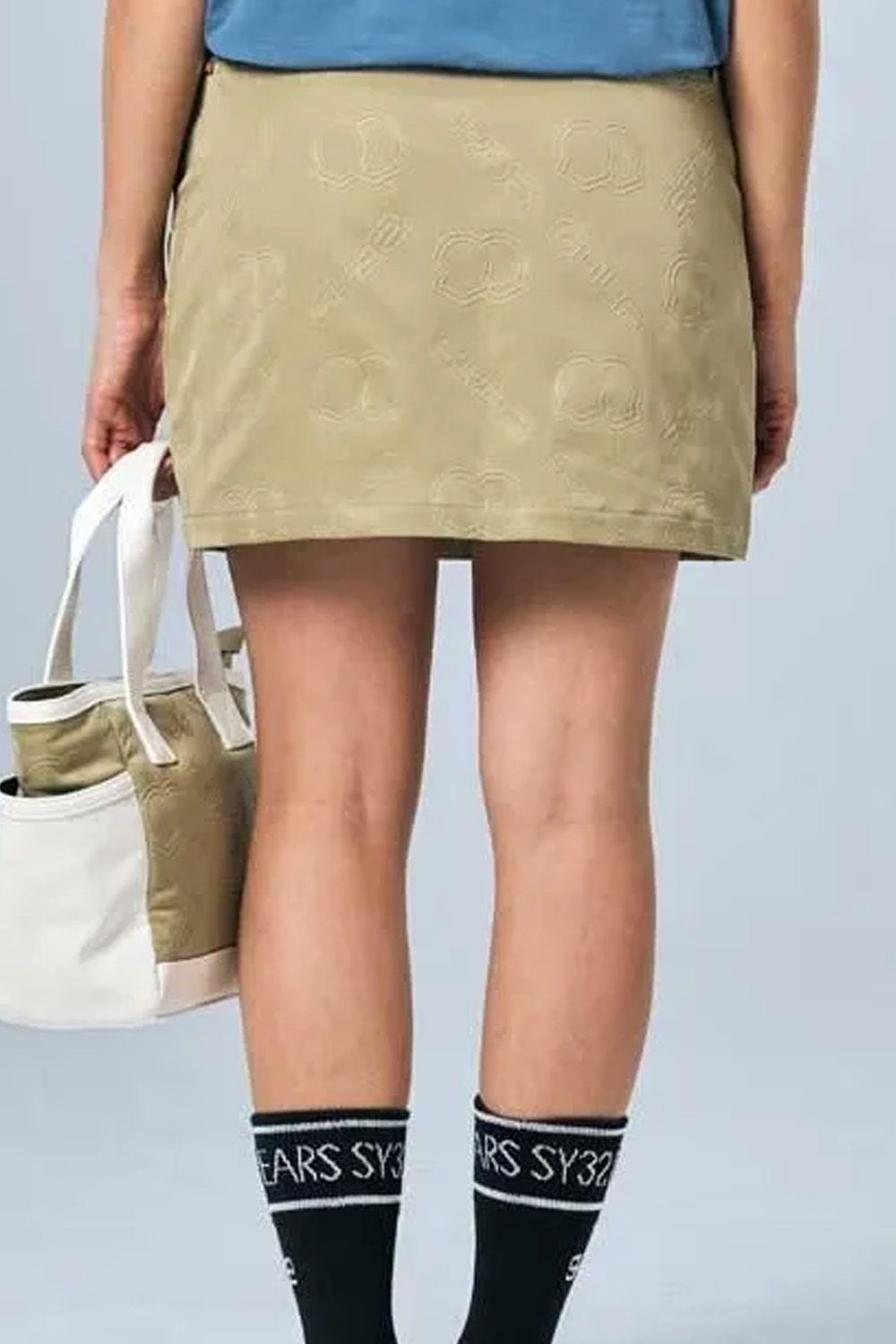 【26SS】【レディース】 EMBOSS SKIRT / エンボス スカート (ベージュ)*
