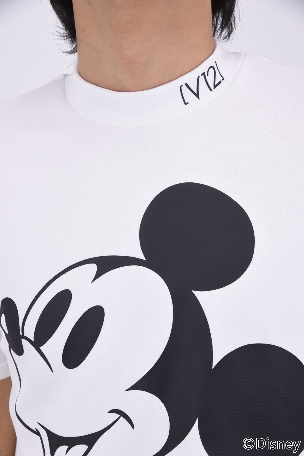 【26SS】 BIG FACE MOCK / ディズニーコレクション モックネックTシャツ (ホワイト)