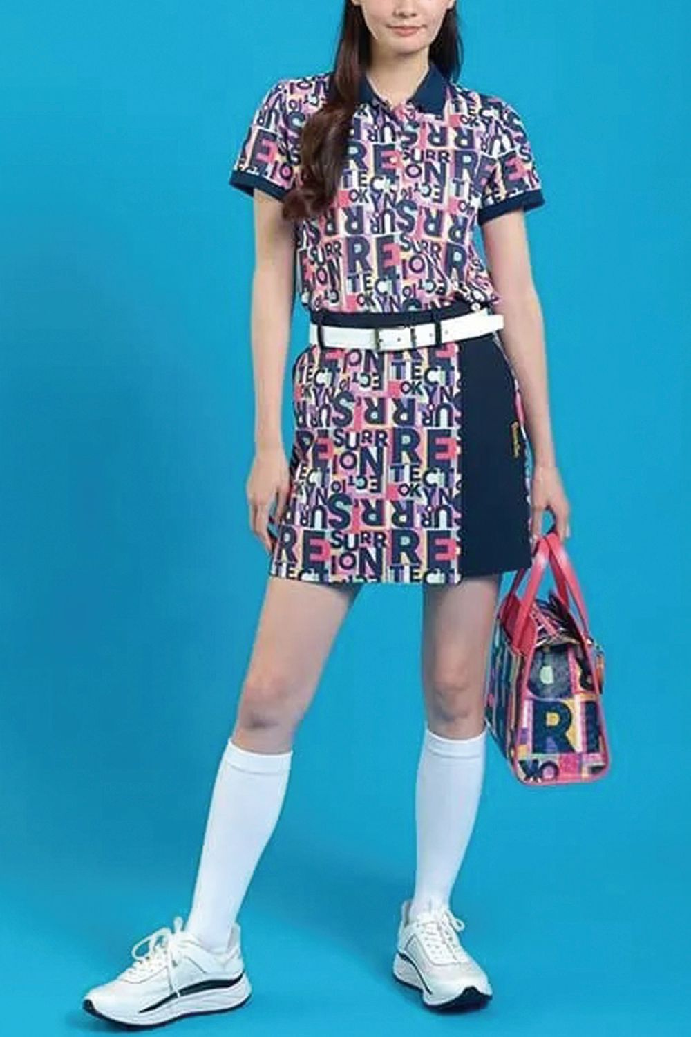 【26SS】【レディース】 JUNCTION SKIRT / 総柄プリント スカート (トワイライトジャンクション)*