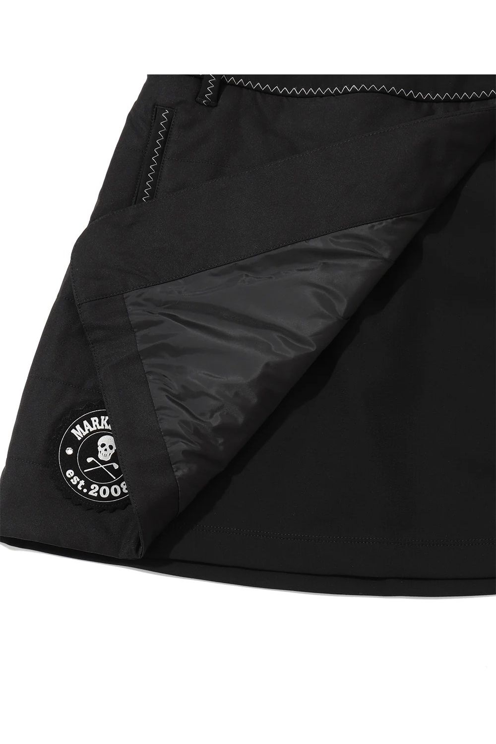 【26AW】【レディース】 ÉLAN HYBRID SKIRT / ボンディング素材&中綿素材 ハイブリッドスカート (インナーパンツ無し) (ブラック)