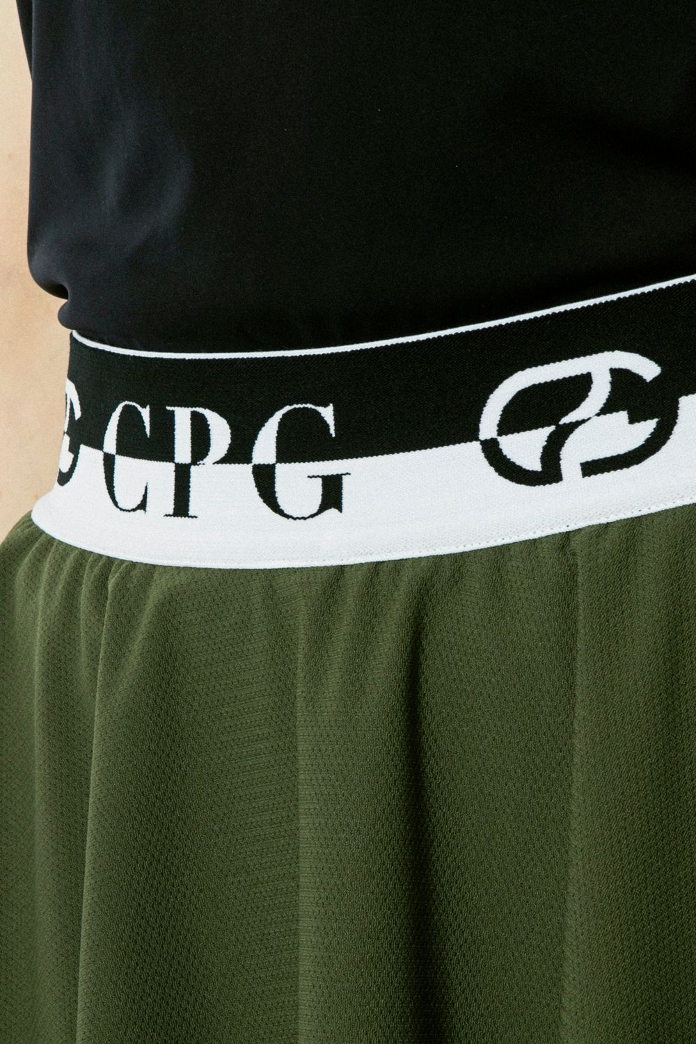 <新品未使用>CPG GOLF フレアメッシュレイヤードスコート GREEN CPG GOLF - 【レディース】 フレアメッシュレイヤードスカート