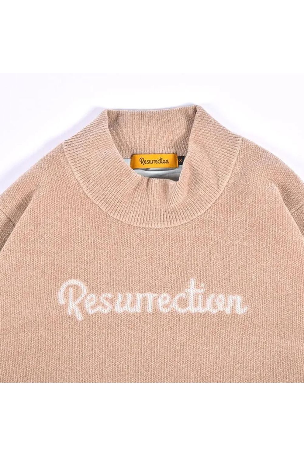 【26AW】【レディース】 AIRSHUT MOLE YARN HIGH NECK KNIT / モールヤーン 防風裏地 ハイネックニット (ベージュ)*