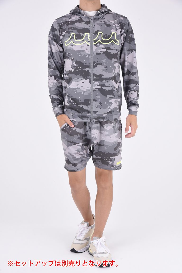 muta - RUSH SHORT PANTS / カモ柄 ラッシュ ショートパンツ (グレー  