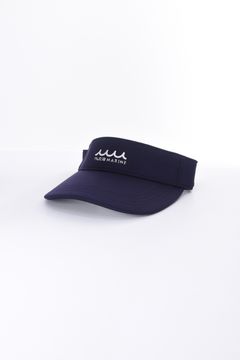 SWEAT VISOR / スウェット素材 ウェーブロゴ サンバイザー (ネイビー)