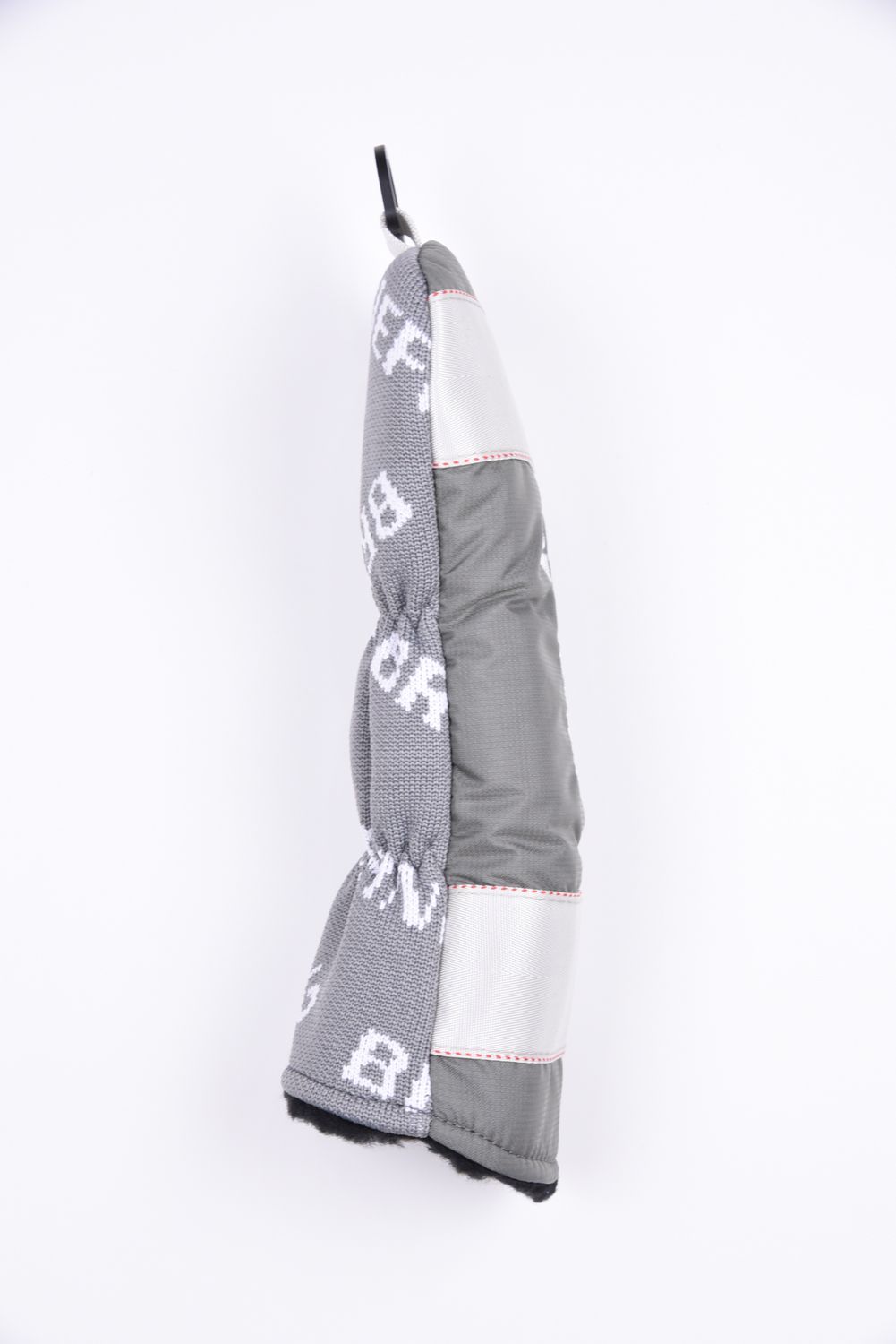 【26SS】 LOGO KNIT UTILITY COVER / 異素材ハイブリッド ユーティリティカバー (ライトグレー)