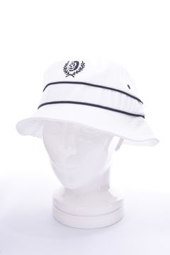 EMBLEM BUCKET HAT / エンブレム型 ルチャ刺繍 バケットハット ホワイト