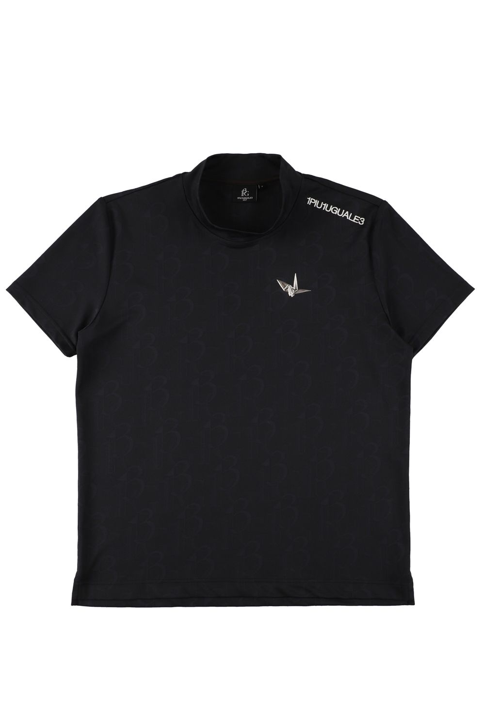 【26SS】 JACQUARD MOCK NECK  / ジャガード モックネック (ブラック) (4月入荷予定)