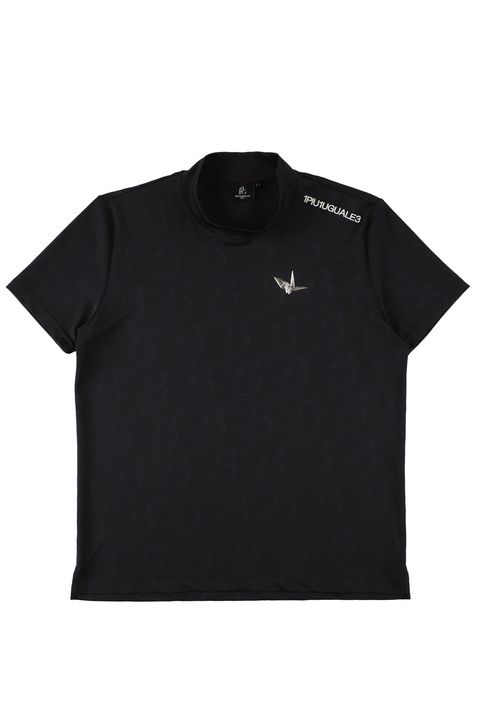 【26SS】 JACQUARD MOCK NECK  / ジャガード モックネック (ブラック)