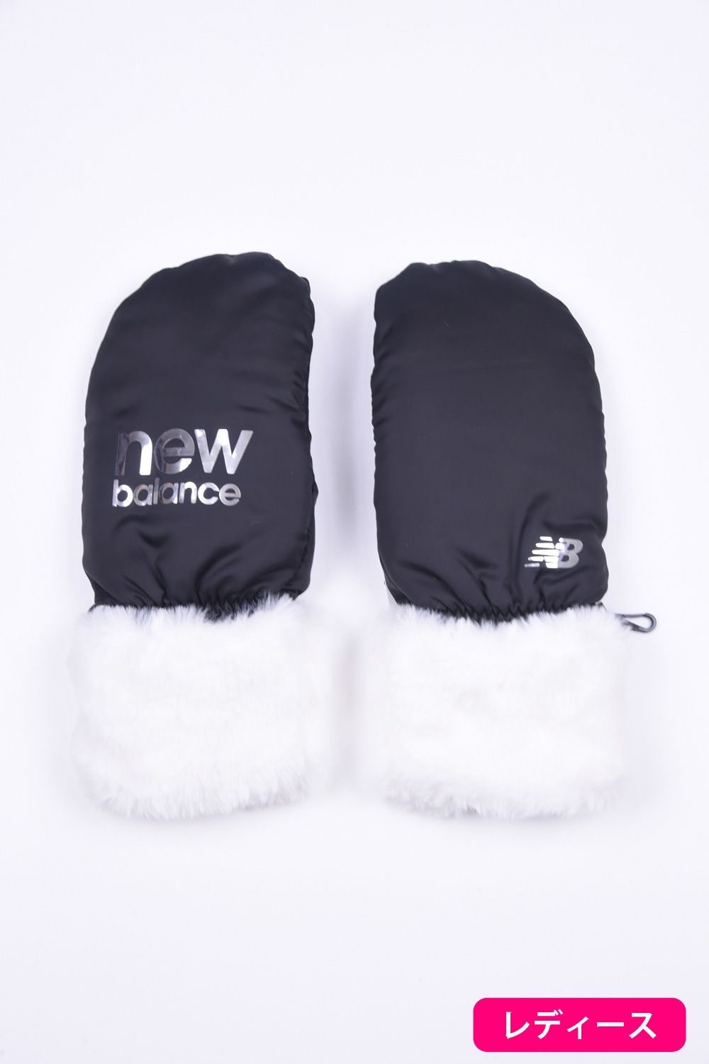 new balance golf - MITTEN / NBロゴ フェイクファー ミトン ブラック