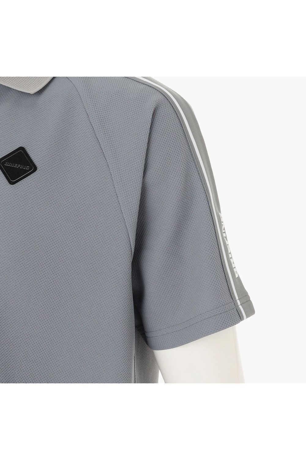 【26SS】 MEN'S LINE POLO RF / カノコ生地 ラインロゴテープ リラックスフィット ポロシャツ (グレー)