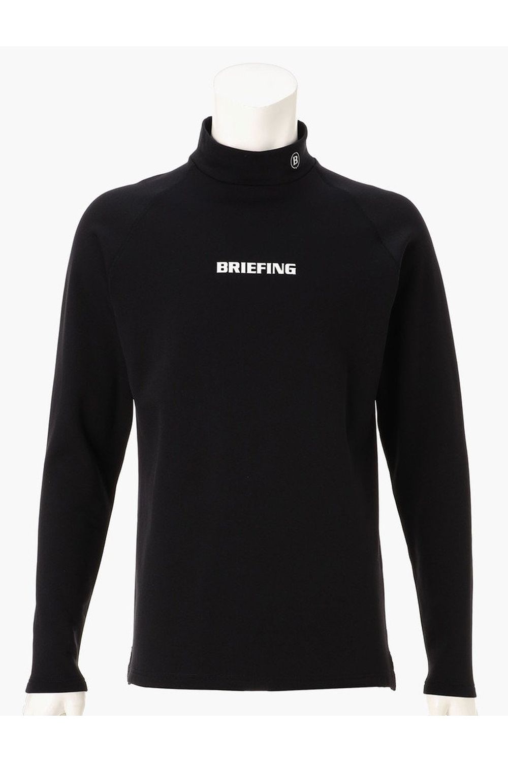【26AW】 MEN’S WARM LS HIGHNECK / 秋冬仕様 起毛素材 ベーシック 長袖モックネックTシャツ (ブラック)