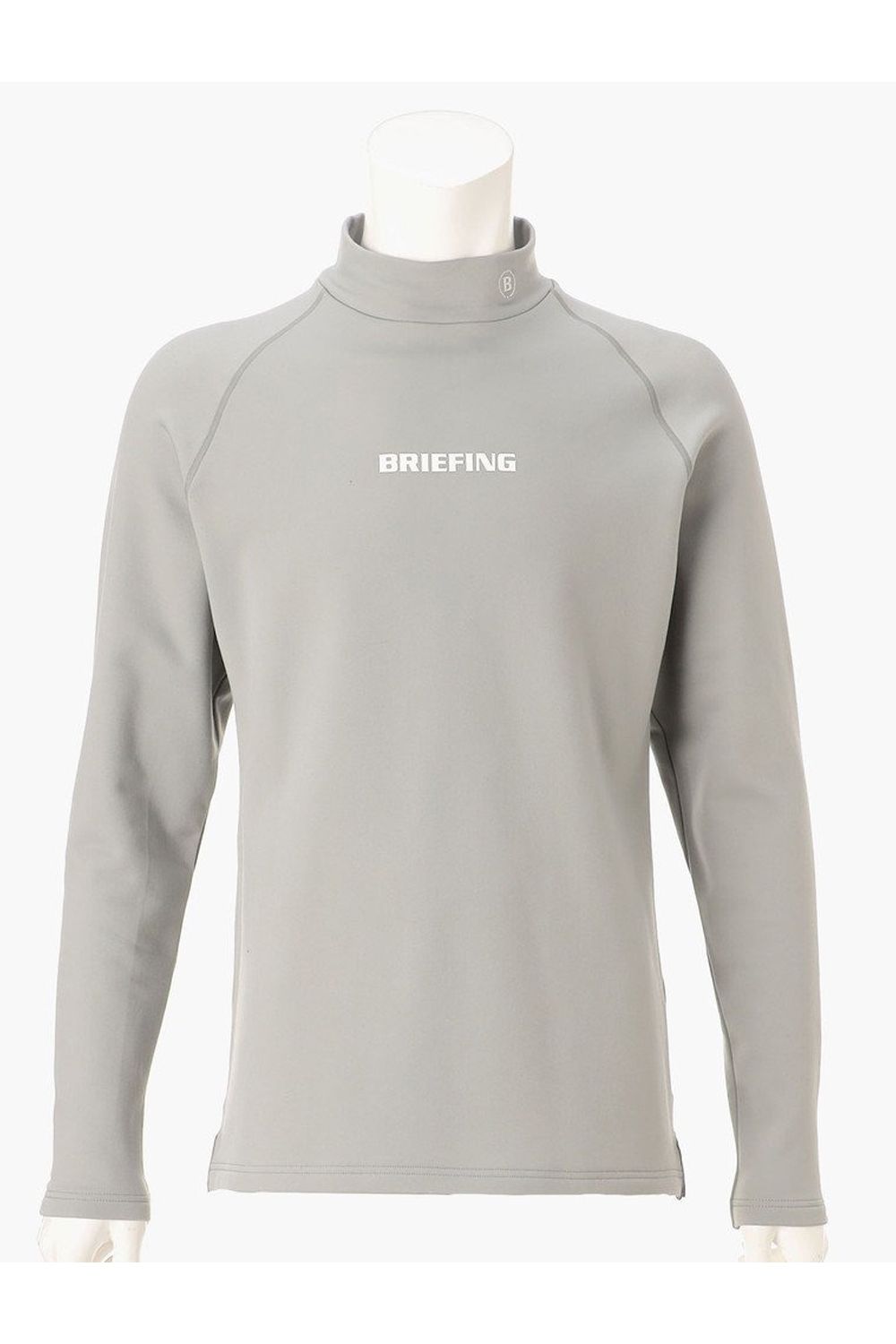 【26AW】 MEN’S WARM LS HIGHNECK / 秋冬仕様 起毛素材 ベーシック 長袖モックネックTシャツ (グレー)