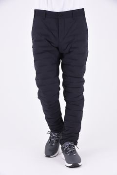 MENS HYBRID DOWN PANTS / シリコンロゴ ハイブリッド ストレッチ ダウン パンツ (ブラック)